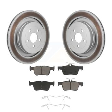Rear Coated Disc Brake Rotors And Ceramic Pads Kit For Ford Edge Lincoln Nautilus KGC-102812