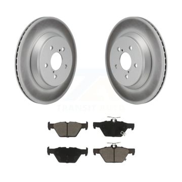 Rear Coated Brake Rotors Ceramic Pad Kit For Subaru Crosstrek With Electric Parking KGC-102813