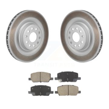Rear Coated Disc Brake Rotors And Ceramic Pads Kit For Tesla S KGC-102814