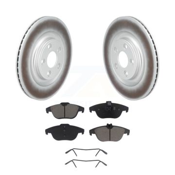 Rear Coated Disc Brake Rotors And Ceramic Pads Kit For 2017 Mercedes-Benz E400 KGC-102820