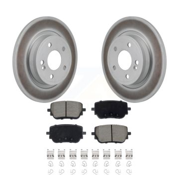 Rear Coat Brake Rotors Ceramic Pad Kit For 2019-2022 Mercedes-Benz A220 With Sport Brakes KGC-102822