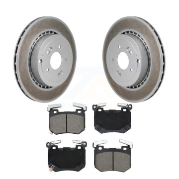 Rear Coated Disc Brake Rotors And Ceramic Pads Kit For Genesis G70 Kia Stinger KGC-102824