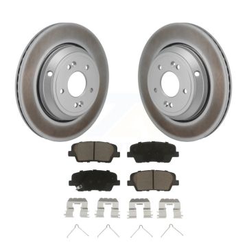 Rear Coated Disc Brake Rotors And Ceramic Pads Kit For Genesis G70 Kia Stinger G80 KGC-102825
