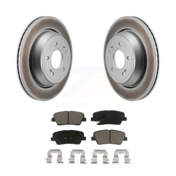 Rear Coated Disc Brake Rotors And Ceramic Pads Kit For Hyundai Equus Kia K900 KGC-102827