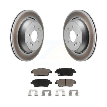 Rear Coated Disc Brake Rotors And Ceramic Pads Kit For 2015 Kia K900 3.8L KGC-102828
