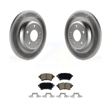Rear Coated Disc Brake Rotors And Ceramic Pads Kit For Audi A4 Quattro A5 Sportback KGC-102836