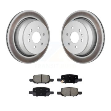 Rear Coated Disc Brake Rotors Ceramic Pad Kit For 2021-2022 Chevrolet Colorado GMC Canyon KGC-102850