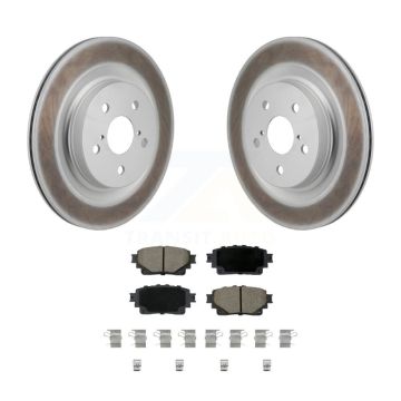 Rear Coat Disc Brake Rotor Ceramic Pad Kit For Toyota Sienna Lexus RAV4 Prime NX350h bZ4X KGC-102856