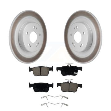 Rear Coated Disc Brake Rotors And Ceramic Pads Kit For 2021-2023 Acura TLX KGC-102861