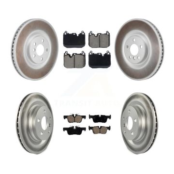 Front Rear Coated Disc Brake Rotors And Ceramic Pads Kit (6Pc) For Mini Cooper Countryman KGC-102896