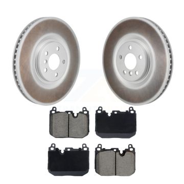 Front Coated Disc Brake Rotor & Ceramic Pad Kit For Mini Cooper Countryman BMW X2 Clubman KGC-102899