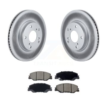 Front Coated Disc Brake Rotors And Ceramic Pads Kit For Honda Civic Insight KGC-102903