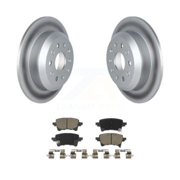 Rear Coated Disc Brake Rotors And Ceramic Pads Kit For Jeep Wrangler KGC-102909