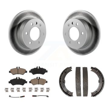 Rear Disc Coated Rotors Ceramic Pads & Parking Shoes Kit For Sprinter 2500 Mercedes-Benz KGC-103042
