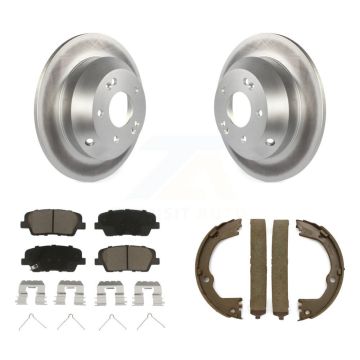 Rear Disc Coated Rotors Ceramic Pads And Parking Brake Shoes Kit For Kia Sorento KGC-103149