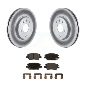 Front Coated Disc Brake Rotors Semi-Metallic Pad Kit For Chevrolet Cruze Bolt EV EUV Volt KGF-100059