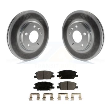 Front Coated Brake Rotor & Semi-Metallic Pad Kit For Chevrolet Equinox GMC Terrain Malibu KGF-100064