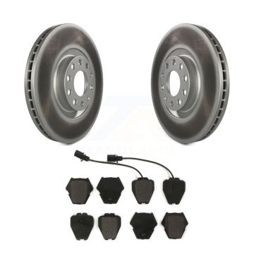 Front Coated Disc Brake Rotors And Semi-Metallic Pads Kit For Audi A4 Quattro S4 A6 S6 KGF-100242