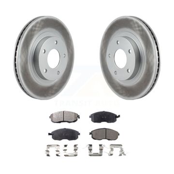 Front Coated Disc Brake Rotor Semi-Metallic Pad Kit For Nissan Altima Maxima INFINITI I35 KGF-100255