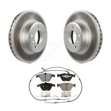 Front Coated Brake Rotor & Semi-Metallic Pad Kit For BMW 530i 530xi 528i xDrive 525i 535i KGF-100324