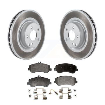 Front Coated Disc Brake Rotors And Semi-Metallic Pads Kit For Mercedes-Benz GLK350 GLK250 KGF-100369