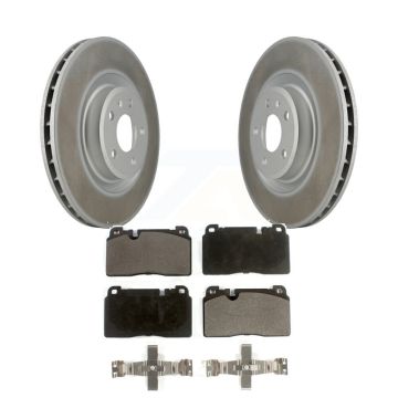 Front Coated Disc Brake Rotors And Semi-Metallic Pads Kit For Audi Q5 KGF-100412