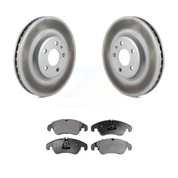 Front Coated Disc Brake Rotor And Semi-Metallic Pad Kit For Audi A4 Quattro Q5 A5 allroad KGF-100413
