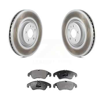 Front Coat Brake Rotors Semi-Metallic Pad Kit For Audi A6 With 356mm Diameter Rotor KGF-100459