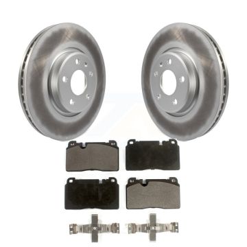 Front Coated Disc Brake Rotors And Semi-Metallic Pads Kit For Audi Q5 KGF-100462