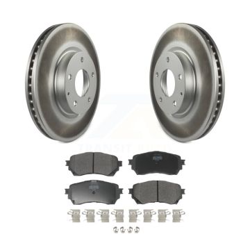 Front Coated Disc Brake Rotors And Semi-Metallic Pads Kit For Mazda 6 KGF-100479