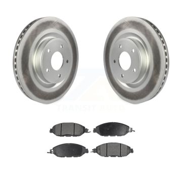 Front Coated Brake Rotor Semi-Metallic Pad Kit For Nissan Murano Pathfinder INFINITI QX60 KGF-100487