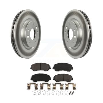 Front Coated Disc Brake Rotors And Semi-Metallic Pads Kit For Nissan Rogue Sport Qashqai KGF-100502