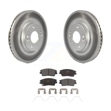 Front Coat Disc Brake Rotor Semi-Metallic Pad Kit For Hyundai Elantra Tucson Kia Sportage KGF-100512