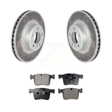 Front Coated Disc Brake Rotors And Semi-Metallic Pads Kit For BMW 335i xDrive GT KGF-100521
