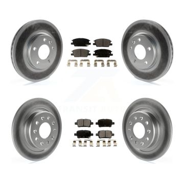Front Rear Coat Brake Rotor Semi-Metallic Pad Kit For Chevrolet Equinox GMC Terrain Buick KGF-100622