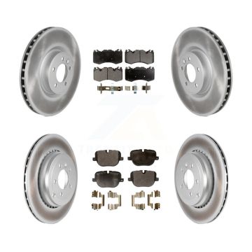Front Rear Coat Brake Rotor Semi-Metallic Pad Kit For Land Rover Range Sport Supercharged KGF-101106