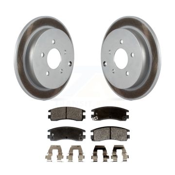 Rear Coat Brake Rotors Semi-Metallic Pad Kit For Buick Rendezvous Pontiac Montana Venture KGF-101208