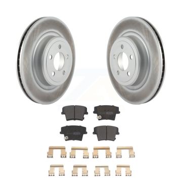 Rear Coated Disc Brake Rotors And Semi-Metallic Pads Kit For Dodge Charger Magnum KGF-101313
