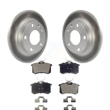 Rear Coat Brake Rotor Semi-Metallic Pad Kit For Audi A4 S4 With 245mm Diameter KGF-101345