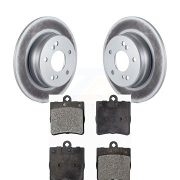 Rear Coated Brake Rotor & Semi-Metallic Pad Kit For Mercedes-Benz C230 Chrysler Crossfire KGF-101355