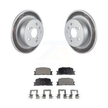 Rear Coated Disc Brake Rotors & Semi-Metallic Pad Kit For 2001-2003 Toyota Highlander AWD KGF-101359
