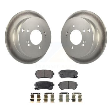 Rear Coated Disc Brake Rotors & Semi-Metallic Pad Kit For Hyundai Tucson Kia Sportage AWD KGF-101371