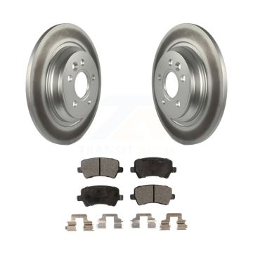 Rear Coat Brake Rotors Semi-Metallic Pad Kit For Volvo XC70 S60 V60 S80 Cross Country V70 KGF-101472