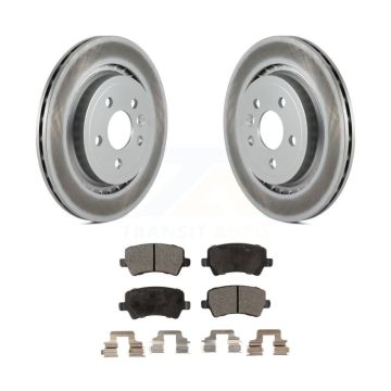 Rear Coated Disc Brake Rotors And Semi-Metallic Pads Kit For Volvo XC70 S60 V60 S80 V70 KGF-101474