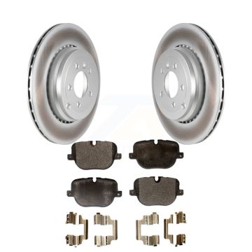 Rear Coat Brake Rotor Semi-Metallic Pad Kit For 10-13 Land Rover Range Sport Supercharged KGF-101524
