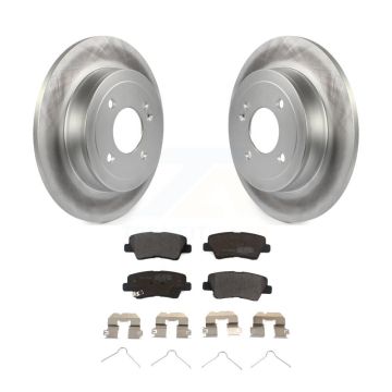Rear Coated Disc Brake Rotors And Semi-Metallic Pads Kit For Kia Rio Hyundai Accent KGF-101536