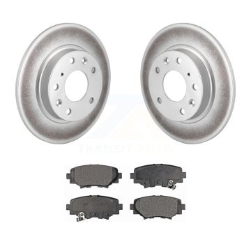 Rear Coated Disc Brake Rotors And Semi-Metallic Pads Kit For Mazda 3 Sport KGF-101558