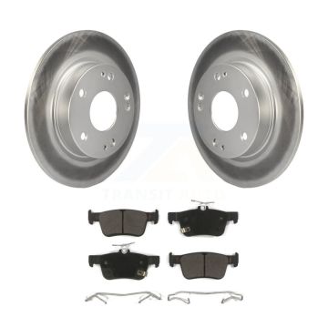 Rear Coated Disc Brake Rotors And Semi-Metallic Pads Kit For Honda Civic KGF-101568