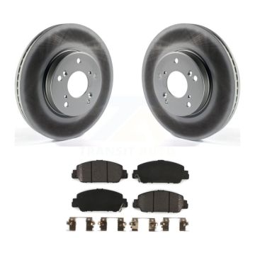 Front Coated Disc Brake Rotors And Semi-Metallic Pads Kit For Honda HR-V Accord KGF-101682