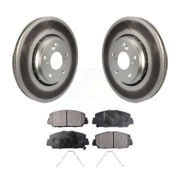 Front Coated Disc Brake Rotors And Semi-Metallic Pad Kit For Honda Civic Accord Acura ILX KGF-101684